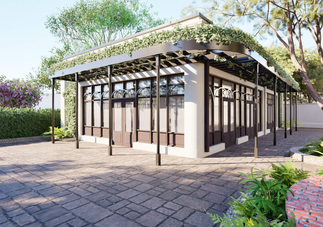 Rendering of Magnolia Mansion accessory event space by Cicada